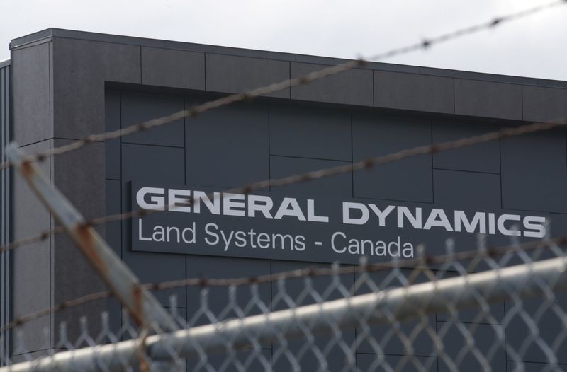 FILE PHOTO: The General Dynamics Land Systems - Canada factory is seen in London, Ontario, Canada October 23, 2018.  REUTERS/Chris Helgren/File photo