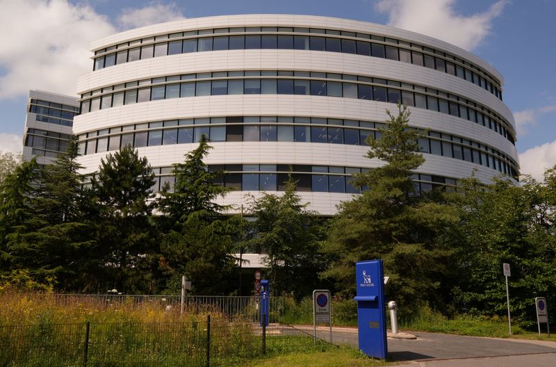 FILE PHOTO: A view shows a Novo Nordisk sign outside their office in Bagsvaerd, on the outskirts of Copenhagen, Denmark, July 14, 2025. REUTERS/Tom Little/File Photo