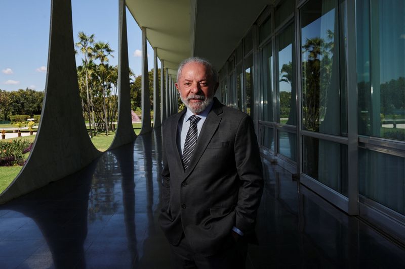 FILE PHOTO: Brazil's President Luiz Inacio Lula da Silva poses for a picture after an interview with Reuters at the Alvorada Palace, in Brasilia, Brazil, August 6, 2025. REUTERS/Adriano Machado/File Photo