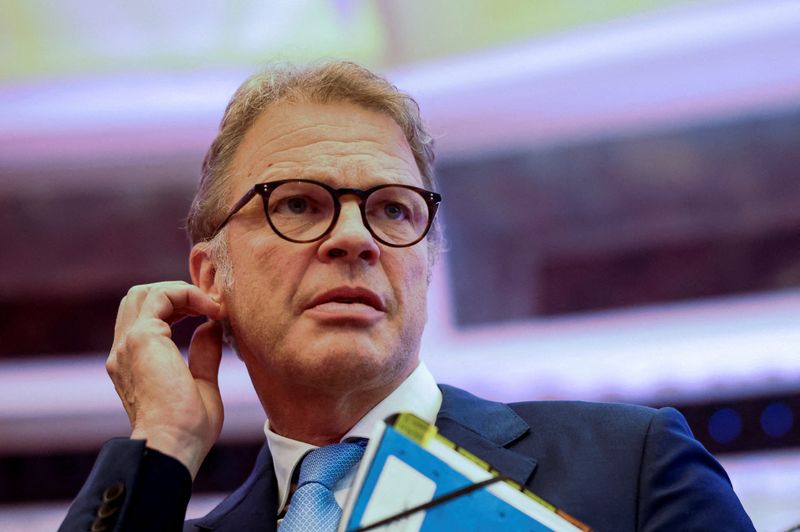 FILE PHOTO: Christian Sewing, CEO of Deutsche Bank, attends Startup Germany Summit, in Berlin Germany, September 17, 2024. REUTERS/Liesa Johannssen/File Photo