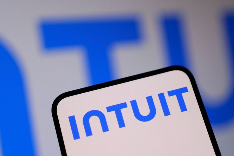 An Intuit logo appears in this illustration taken August 18, 2025. REUTERS/Dado Ruvic/Illustration