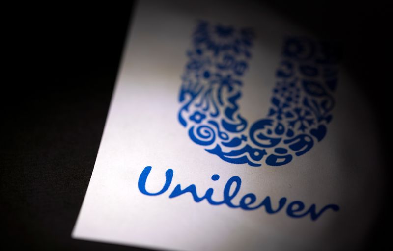 Unilever logo is displayed in this illustration taken on January 17, 2022. REUTERS/Dado Ruvic/Illustration