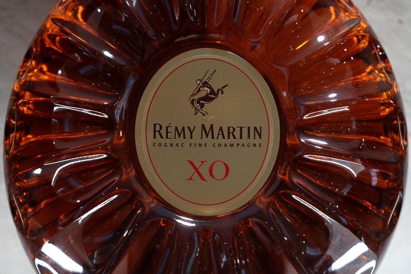 A bottle of Remy Martin XO cognac is displayed at the Remy Cointreau SA headquarters in Paris, France, January 21, 2019. REUTERS/Benoit Tessier