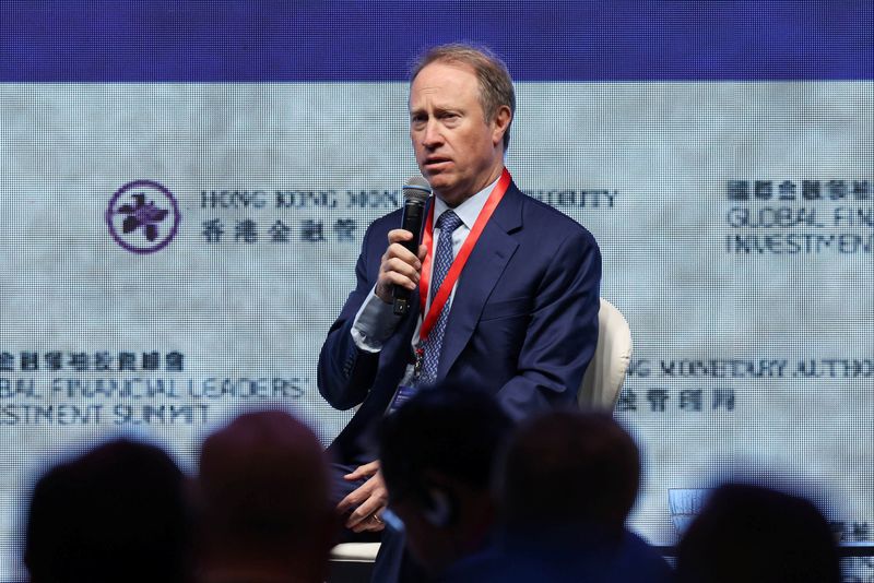Ted Pick, Chairman and CEO, Morgan Stanley, attends the Global Financial Leaders' Investment Summit, in Hong Kong, China, November 4, 2025. REUTERS/Tyrone Siu