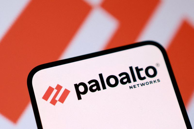 A Palo Alto Networks logo is seen in this illustration taken August 18, 2025. REUTERS/Dado Ruvic/Illustration