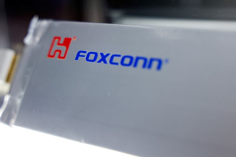 FILE PHOTO: A Foxconn high energy density solid-state lithium metal battery is displayed at Foxconn?s annual tech day in Taipei, Taiwan October 8, 2024. REUTERS/Ann Wang/File Photo