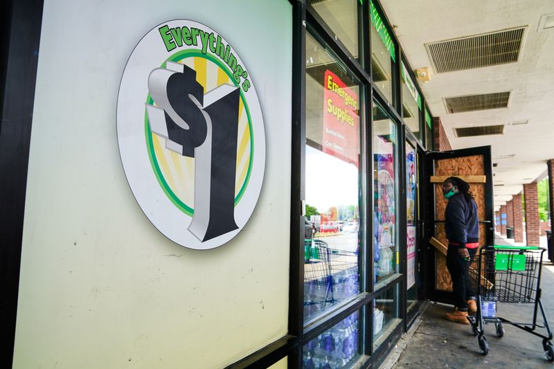 A person enters a Dollar Tree store in Washington, U.S., June 1, 2021. REUTERS/Erin Scott