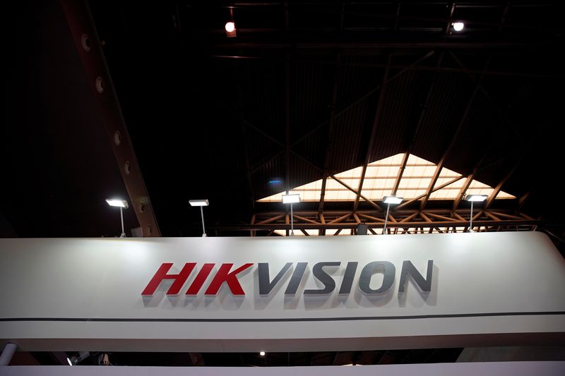 A HIKVision logo is seen at the security exhibition in Shanghai, China, May 24, 2019. REUTERS/Aly Song