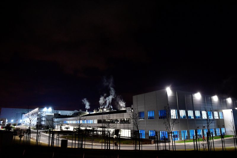 A general view of the Samsung SDI battery factory in God, Hungary, December 12, 2022. REUTERS/Marton Monus