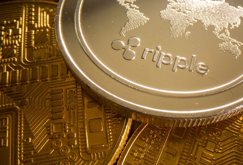 A representation of cryptocurrency Ripple is seen in this illustration taken August 6, 2021. REUTERS/Dado Ruvic/Illustration
