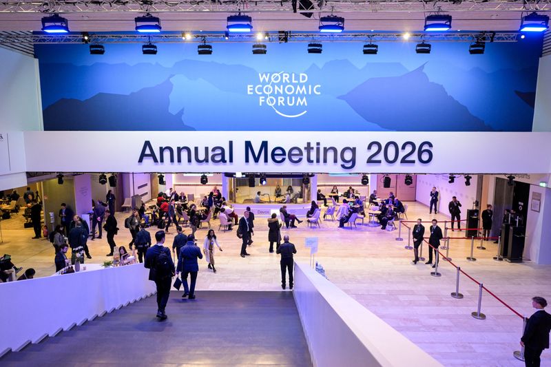 The venue of the 56th annual World Economic Forum (WEF) meeting in Davos, Switzerland, January 22, 2026. REUTERS/Romina Amato