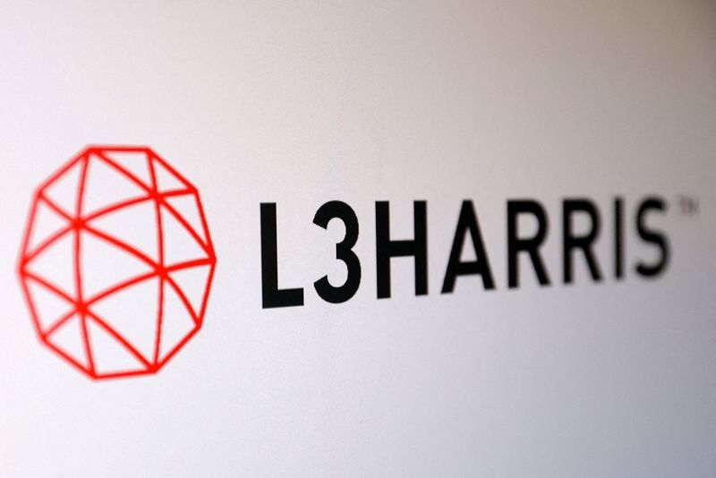 FILE PHOTO: L3harris Technologies logo is seen in this illustration taken July 26, 2025. REUTERS/Dado Ruvic/Illustration/File Photo