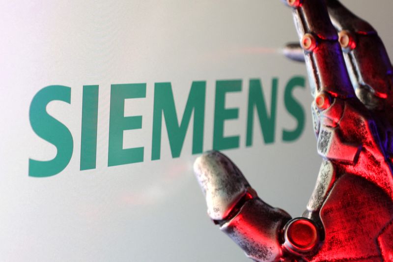 Siemens logo is seen in this illustration taken February 16, 2025. REUTERS/Dado Ruvic/Illustration