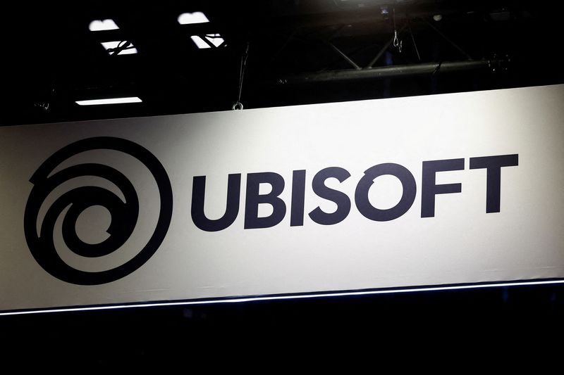 FILE PHOTO: UbiSoft Entertainment logo is seen at the Paris Games Week (PGW), a trade fair for video games in Paris, France, October 27, 2024. REUTERS/Sarah Meyssonnier/File Photo