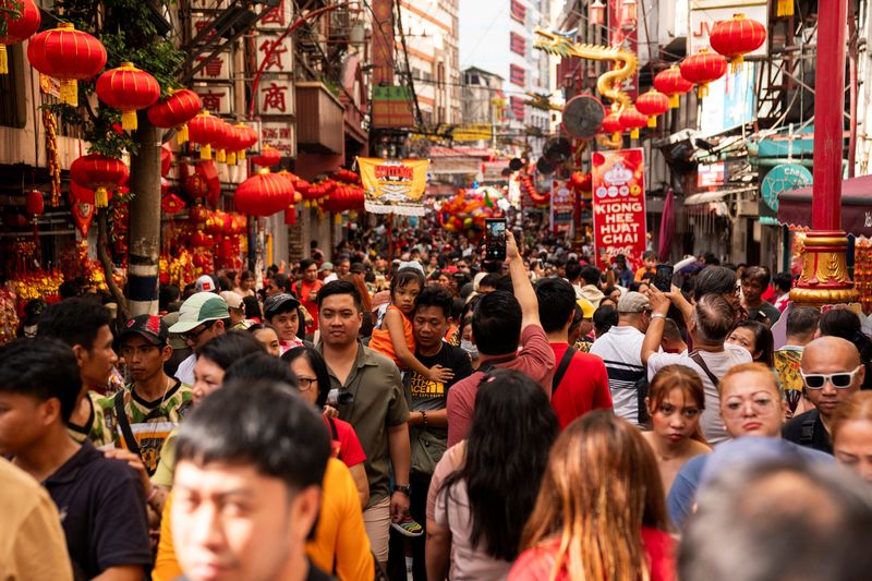 People visit Chinatown during Lunar New Year celebrations in Binondo, Manila, Philippines, February 17, 2026. REUTERS/Lisa Marie David