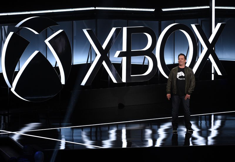 Head of Microsoft Xbox Phil Spencer speaks during the Xbox E3 2017 media briefing in Los Angeles, California, U.S., June 11, 2017. REUTERS/Kevork Djansezian/File Photo