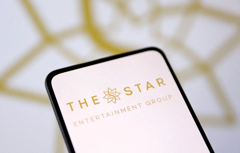 FILE PHOTO: Star Entertainment logo is seen in this illustration taken, April 23, 2024. REUTERS/Dado Ruvic/Illustration/File Photo