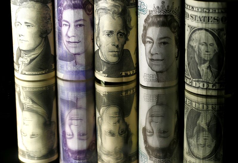Dollar, Euro and Pound banknotes are seen in this picture illustration taken April 28, 2017. REUTERS/Dado Ruvic/Illustration