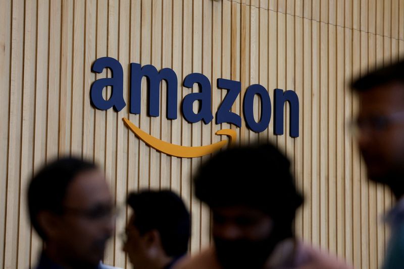 The Amazon logo is seen at its newly inaugurated office in Bengaluru, India, February 23, 2026, REUTERS/Priyanshu Singh