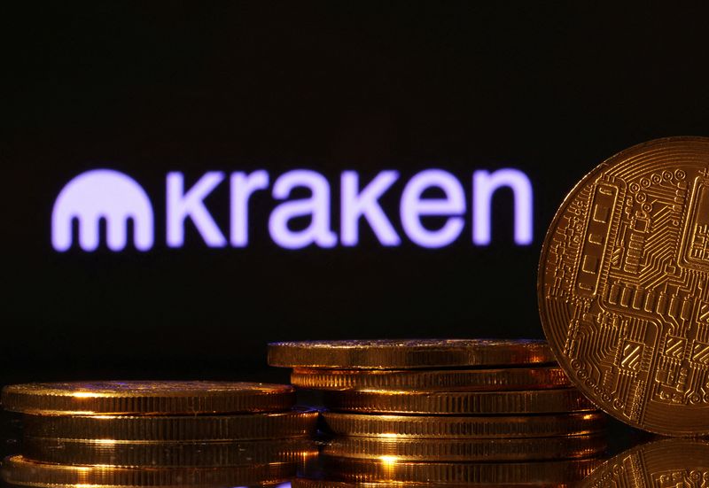 FILE PHOTO: Kraken cryptocurrency exchange logo is seen in this illustration taken July 28, 2022. REUTERS/Dado Ruvic/Illustration/File Photo