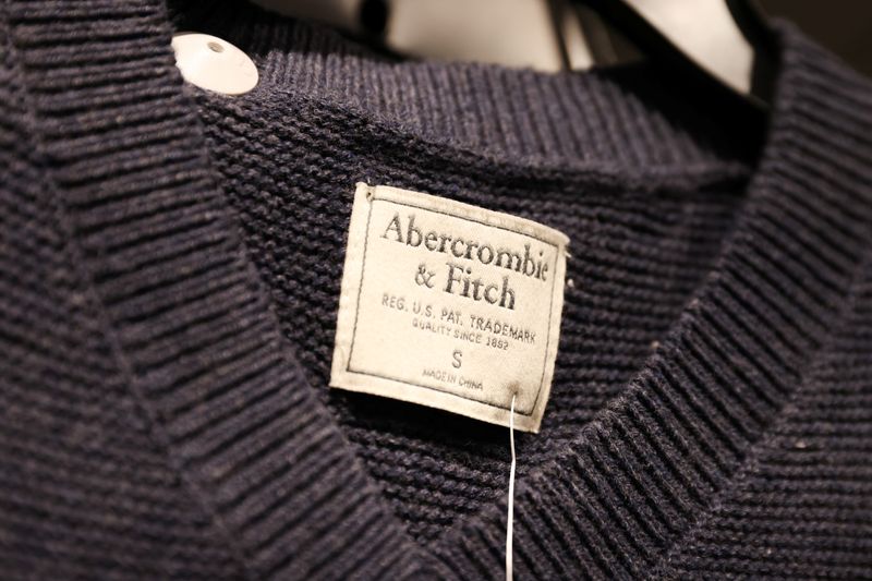 Abercrombie & Fitch products are seen at their store at the Woodbury Common Premium Outlets in Central Valley, New York, U.S., February 15, 2022. REUTERS/Andrew Kelly