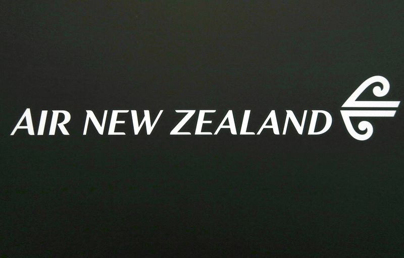 FILE PHOTO: The logo for Air New Zealand is displayed at their office located at Sydney International Airport, Australia, June 20, 2017. REUTERS/David Gray/File Photo