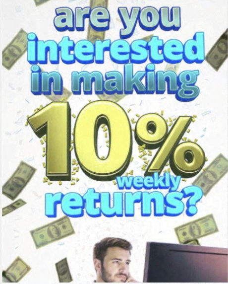 An undated screen grab shows a deliberately dubious investment promotion, which was created by a Reuters journalist and produced using Meta's AI Studio. The ad was blocked when Reuters tried to post it on Meta-owned Facebook in Australia but it ran on the same platform in Britain in February. REUTERS/Jeff Horwitz