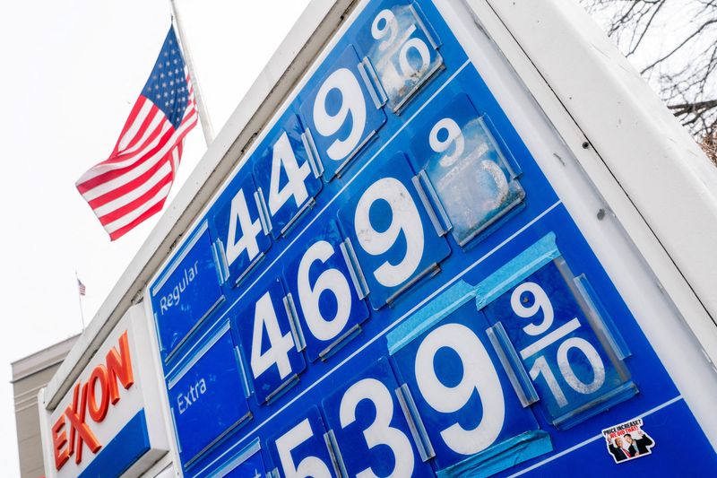 FILE PHOTO: A sticker featuring U.S. President Donald Trump and Elon Musk, at a gas station on Capitol Hill in Washington, D.C., U.S., March 8, 2026. REUTERS/Nathan Howard/File Photo