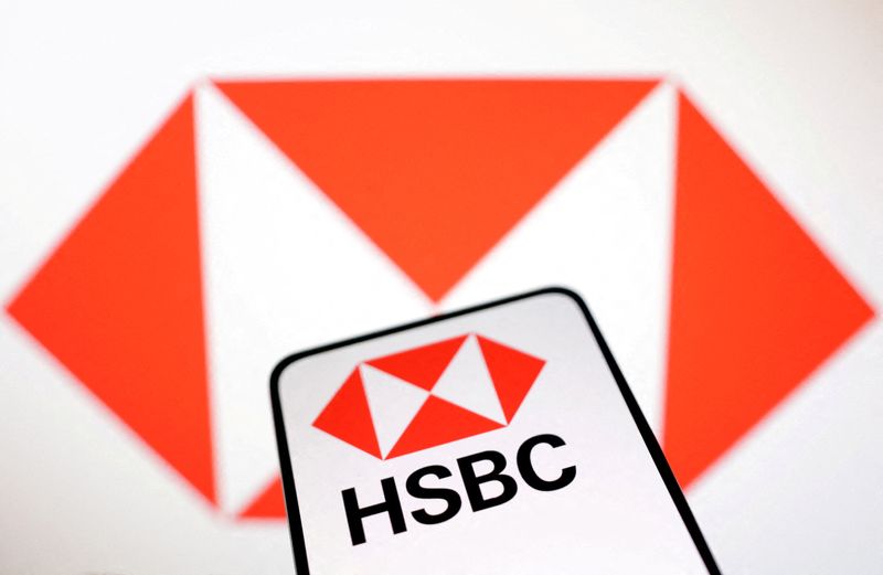 HSBC Bank logo is seen in this illustration taken March 12, 2023. REUTERS/Dado Ruvic/Illustration
