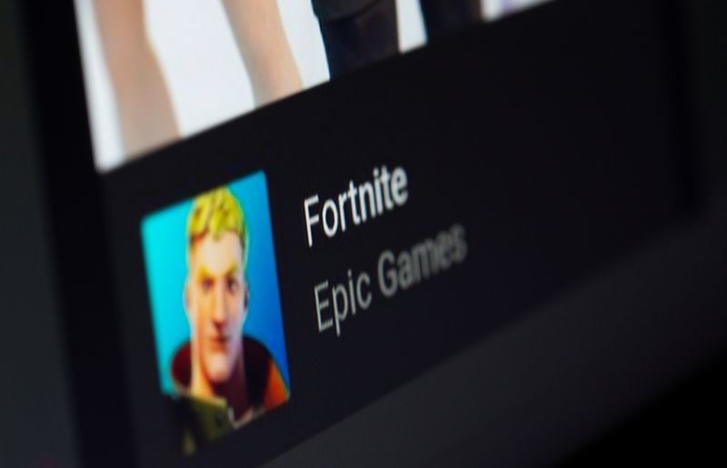 Fortnite game installing on Android operating system is seen in this illustration taken, May 2, 2021. REUTERS/Dado Ruvic/Illustration