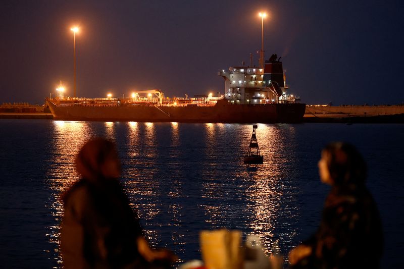 The Callisto tanker sits anchored in Port Sultan Qaboos as the traffic is down in the Strait of Hormuz, amid the U.S.-Israeli conflict with Iran, in Muscat, Oman, March 12, 2026. REUTERS/Benoit Tessier