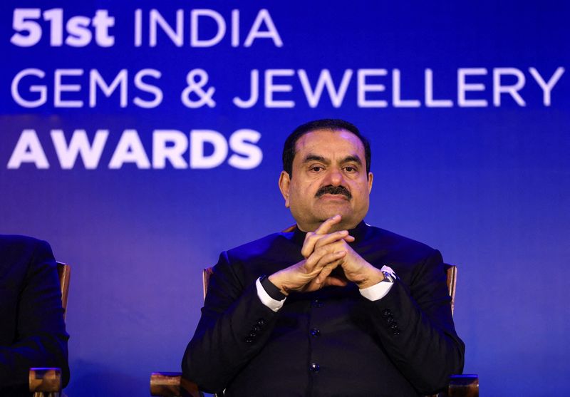 FILE PHOTO: File Photo: Indian billionaire Gautam Adani attends the 51st Gems and Jewellery Awards in Jaipur, India November 30, 2024. REUTERS/Stringer/File Photo