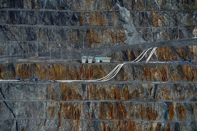 A view of the Cobre Panama mine of Canada's First Quantum Minerals, one of the world's largest open-pit copper mines, which was forced to shut down after Panama's top court ruled that its contract was unconstitutional, following nationwide protests opposed to its continued operation, during a media tour, in Donoso, Panama, March 21, 2025. REUTERS/Enea Lebrun