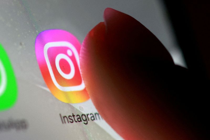 FILE PHOTO: Instagram app icon is seen on a smartphone in this illustration taken October 27, 2025. REUTERS/Dado Ruvic/Illustration/File Photo/File Photo