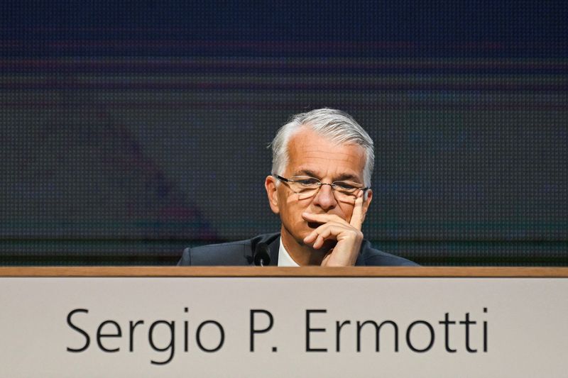 UBS' CEO Sergio P. Ermotti attends the Annual General meeting of Swiss bank UBS, in Basel, Switzerland, April 15, 2026. REUTERS/Romina Amato