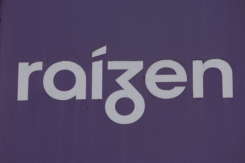 A logo of Raizen is seen in Sao Paulo, Brazil August 20, 2025. REUTERS/Amanda Perobelli