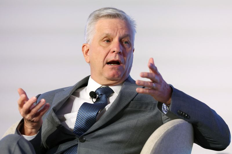 Federal Reserve Governor Christopher Waller speaks during The Clearing House Annual Conference in New York City, U.S. November 12, 2024. REUTERS/Brendan McDermid