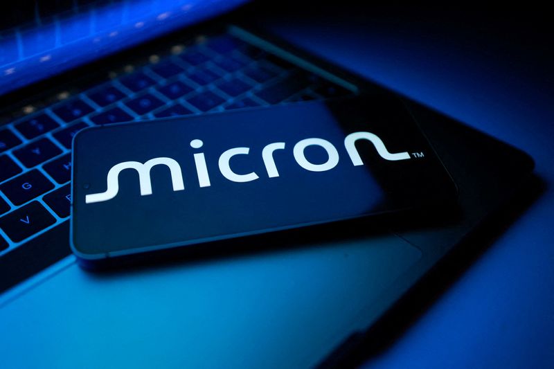 A Micron logo appears in this illustration taken August 25, 2025. REUTERS/Dado Ruvic/Illustration