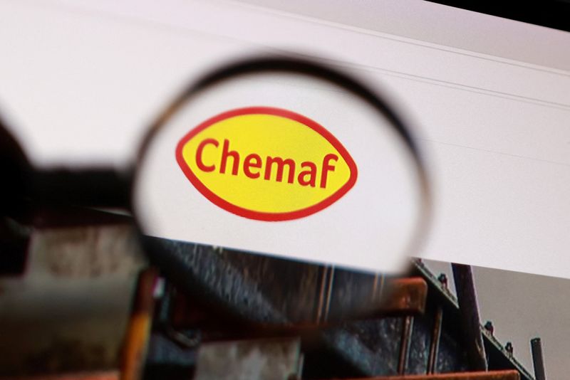 Chemaf logo is seen in this illustration taken April 21, 2026. REUTERS/Dado Ruvic/Illustration