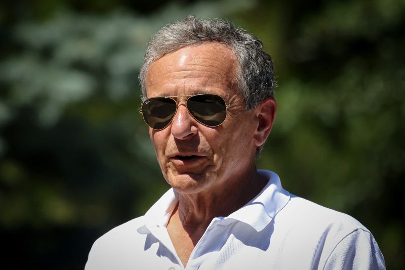 Disney CEO Bob Iger arrives at The Sun Valley Resort for the Allen and Company Sun Valley Media and Technology Conference in Sun Valley, Idaho, U.S., July 8, 2025. REUTERS/Brendan McDermid/File Photo