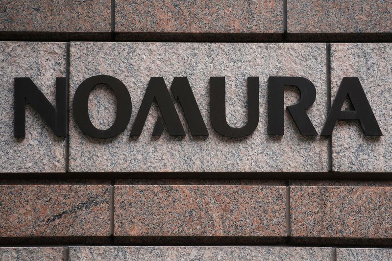 A Nomura logo is pictured at their office in the Manhattan borough of New York City, New York, U.S. June 23, 2017.   REUTERS/Carlo Allegri