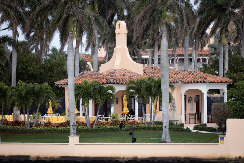 A view of Mar-a-Lago mansion belonging to former U.S. President Donald Trump in Palm Beach, Florida, U.S. February 16, 2024. REUTERS/Marco Bello