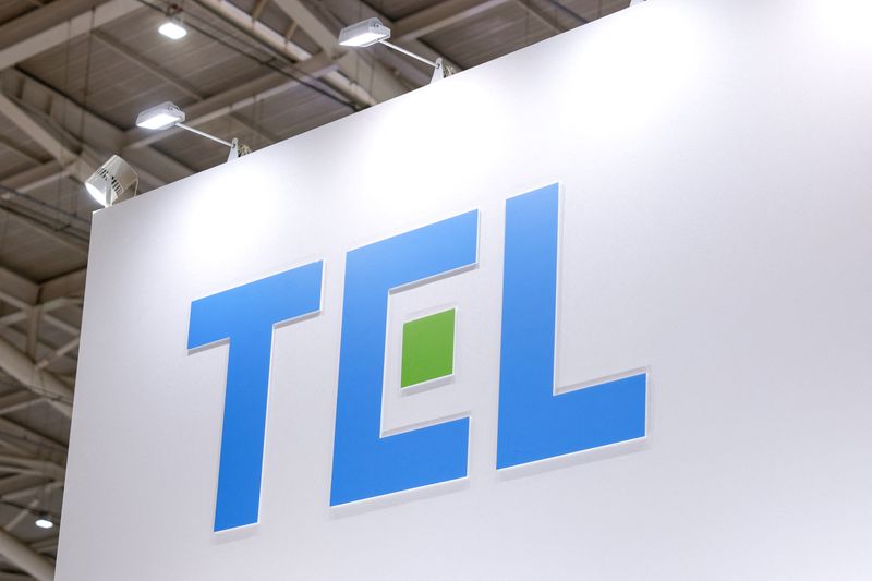 The logo of Tokyo Electron Ltd (TEL) is seen at SEMICON 2025 in Taipei, Taiwan, September 10, 2025. REUTERS/Ann Wang