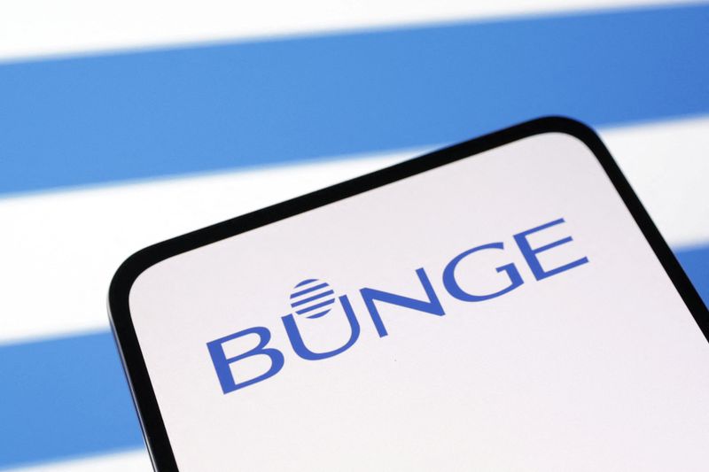 Bunge Ltd logo is seen displayed in this illustration taken, April 10, 2023. REUTERS/Dado Ruvic/Illustration/File Photo