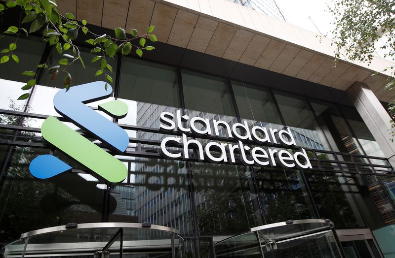 The Standard Chartered bank logo is seen at their headquarters in London, Britain, July 26, 2022.  REUTERS/Peter Nicholls