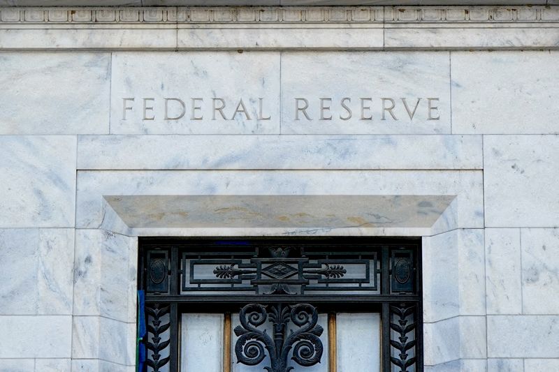 FILE PHOTO: Renovations continue at the Federal Reserve Board building in Washington, D.C., U.S., November 14, 2025. REUTERS/Elizabeth Frantz/File Photo
