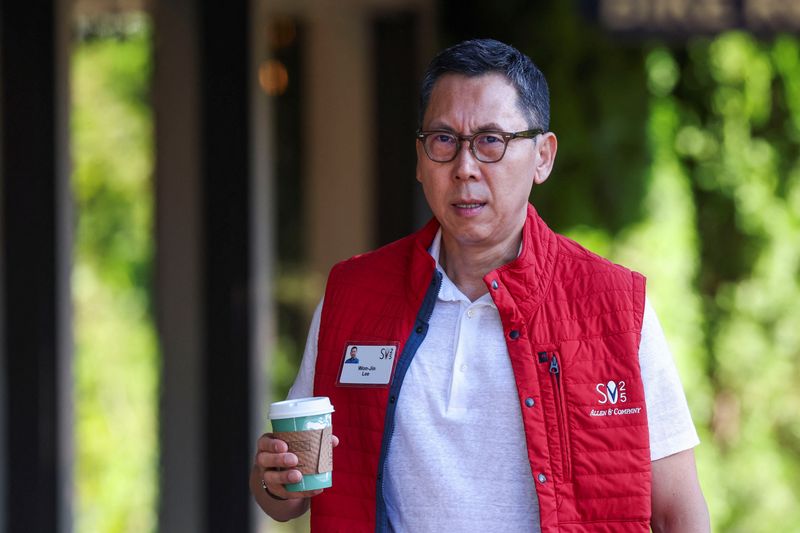 FILE PHOTO: Global CMO at Samsung Electronics Won-Jin Lee attends the Allen and Company Sun Valley Media and Technology Conference at The Sun Valley Resort in Sun Valley, Idaho, U.S., July 10, 2025. REUTERS/Brendan McDermid/File Photo