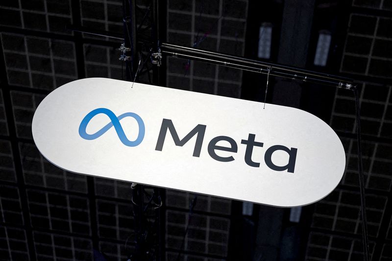 FILE PHOTO: The logo of Meta is seen during the Viva Technology conference dedicated to innovation and startups at Porte de Versailles exhibition center in Paris, France, June 12, 2025. REUTERS/Benoit Tessier/File Photo/File Photo