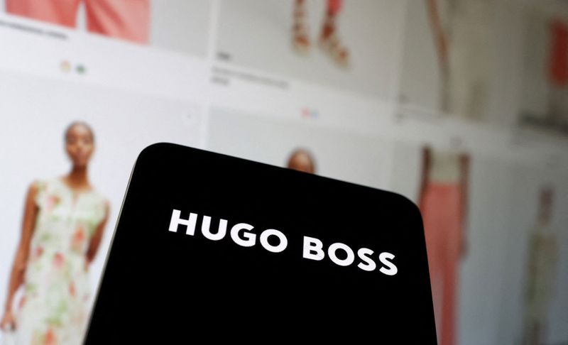 New Hugo Boss logo and their website shop are seen in this illustration taken, May 17, 2024. REUTERS/Dado Ruvic/Illustration