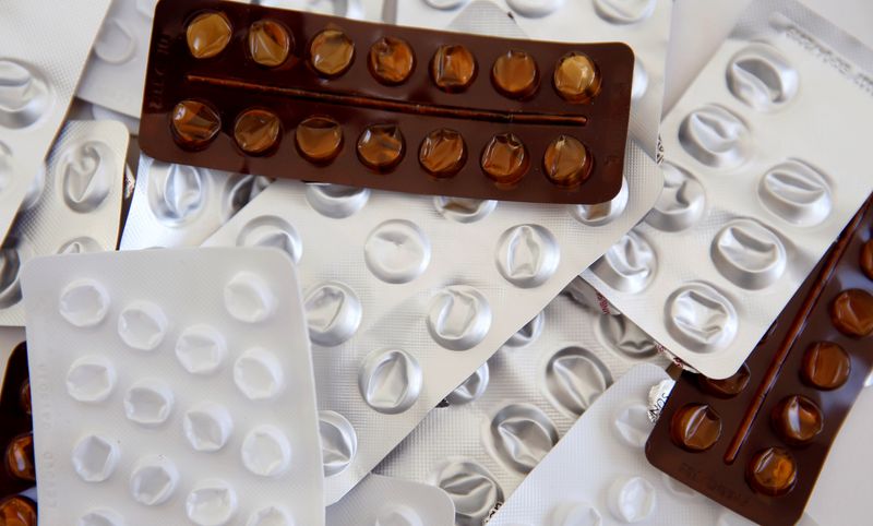 Used blister packets that contained medicines, tablets and pills are seen, in this picture illustration taken June 30, 2018. REUTERS/Russell Boyce/Illustration